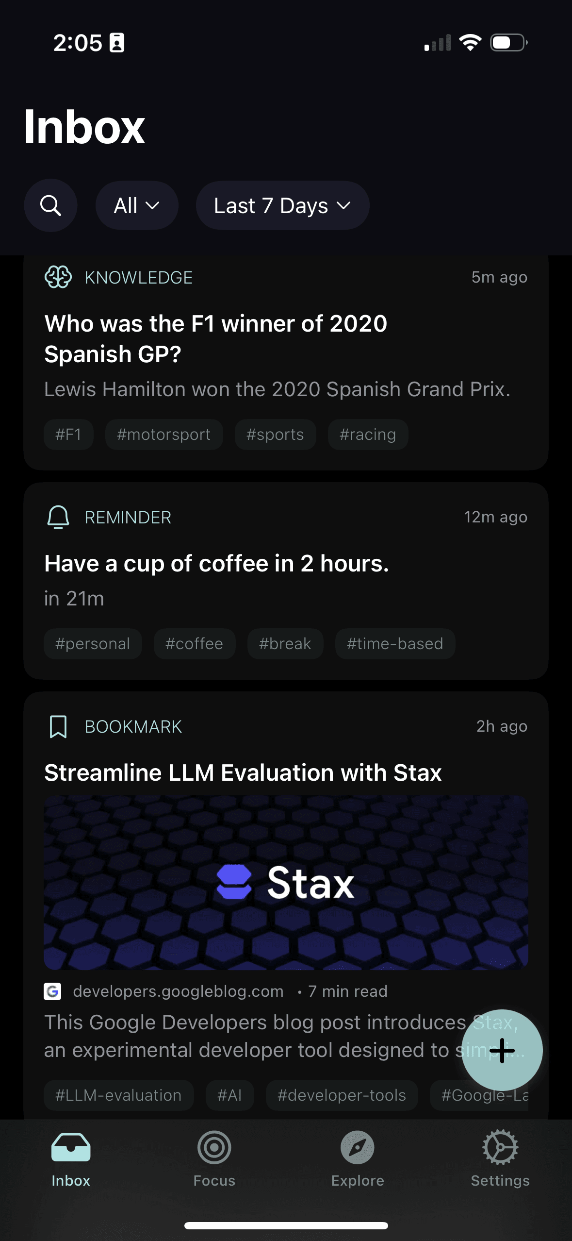 Thought Stream - Productivity screenshot 1