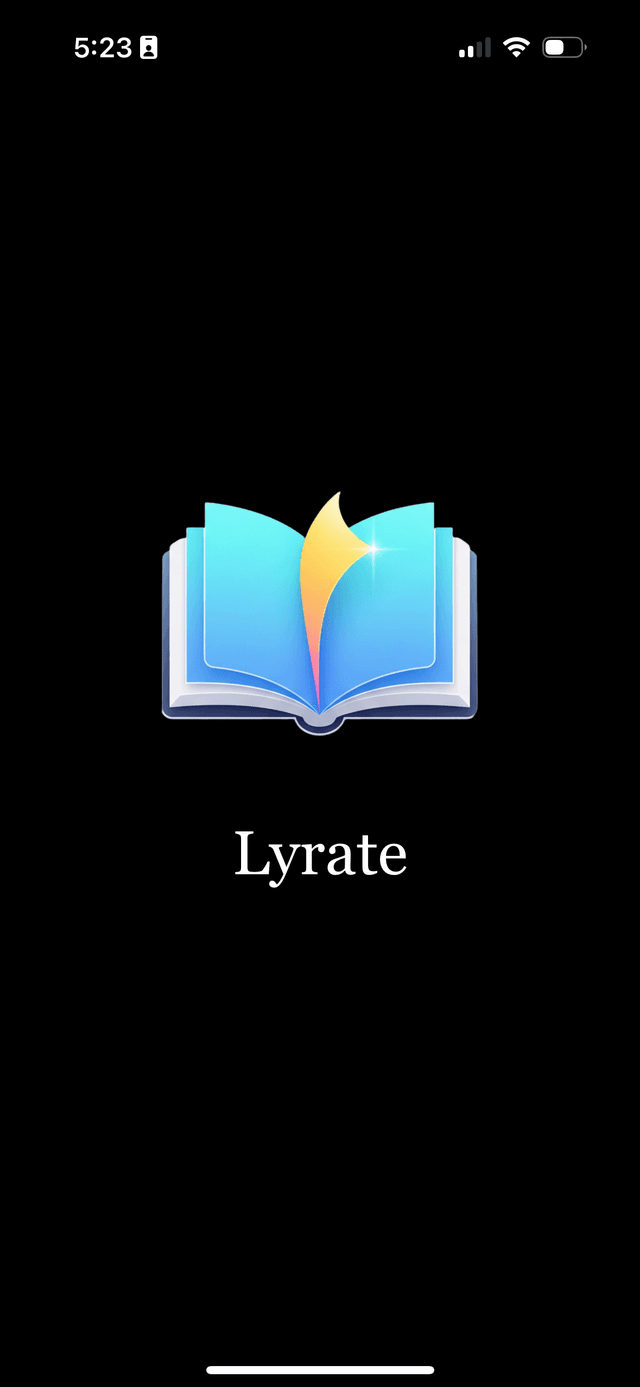 Lyrate - eBook Reader screenshot 1
